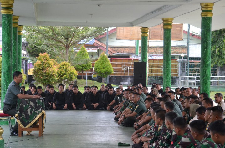  Danrem Ingatkan Prajurit Agar Bekerja Sesuai Prosedur Serta Loyalitas Tegak Lurus