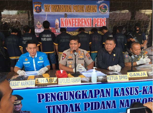 20 Hari Menjabat, Kapolres Asahan Ringkus 40 Tersangka Narkoba