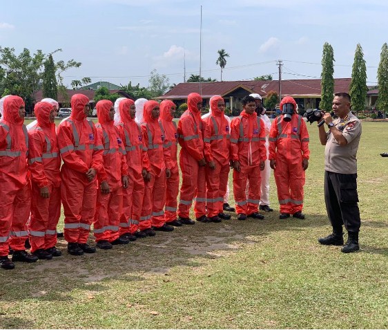  Bantu Pemerintah Cegah dan Tangani Covid-19, Polda Riau Siapkan 50 Personil Terlatih