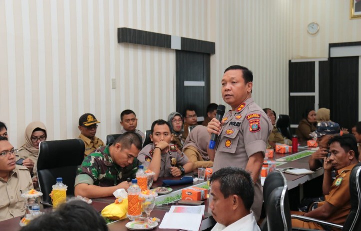  Kapolres Hadiri Kunker Anggota DPR RI Fraksi Gerindra di Serdang Bedagai