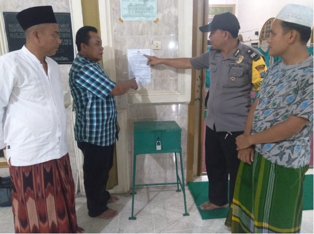 Polsek Firdaus Sebar Maklumat Kapolri dan Sosialisasikan Pencegahan Virus Corona