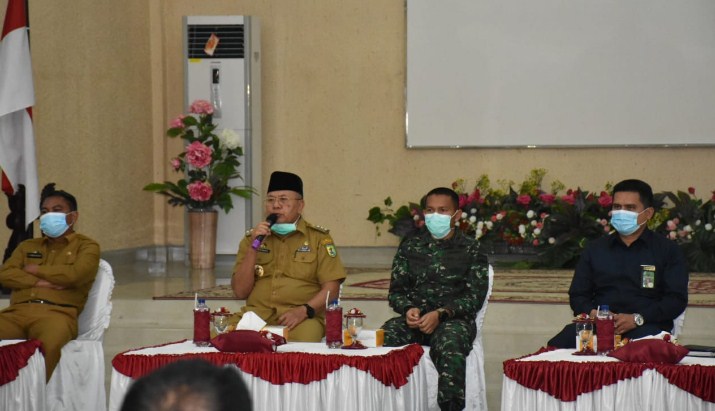 Pemkab Sergai Gelar Rapat Koordinasi Penanganan Pencegahan Penyebaran Covid-19