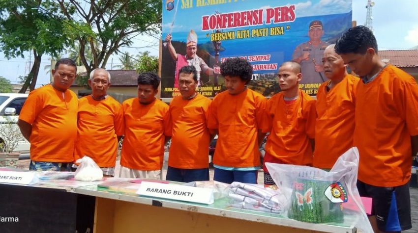 Dalam Seminggu Polres Batubara Ungkap Sejumlah Kasus Judi, 8 Pelaku Ditangkap