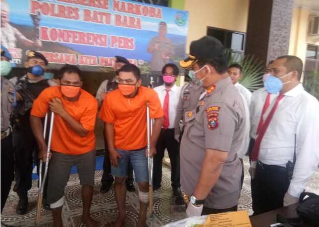 Polres Batubara Tembak 2 Bandar Sabu Antar Provinsi