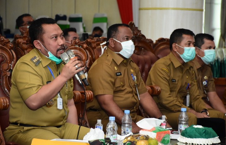  Bupati Kampar Laporkan Kondisi Terkini Penangangan Covid-19 