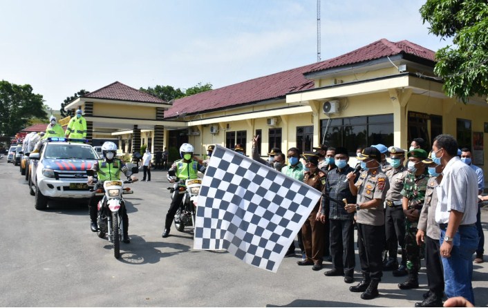 Pemkab Sergai Bersama Tim Gugus Tugas Semprotkan 14 Ribu Liter Disinfektan