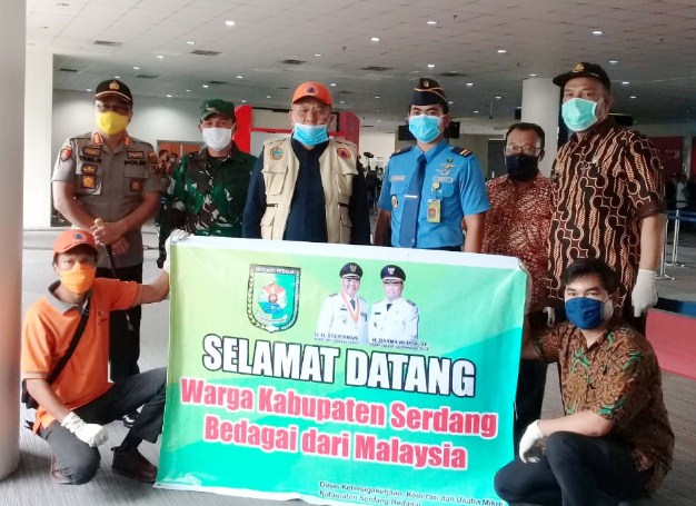 8 Orang TKI  Asal Sergai Dikembalikan ke-Kampung Halamannya