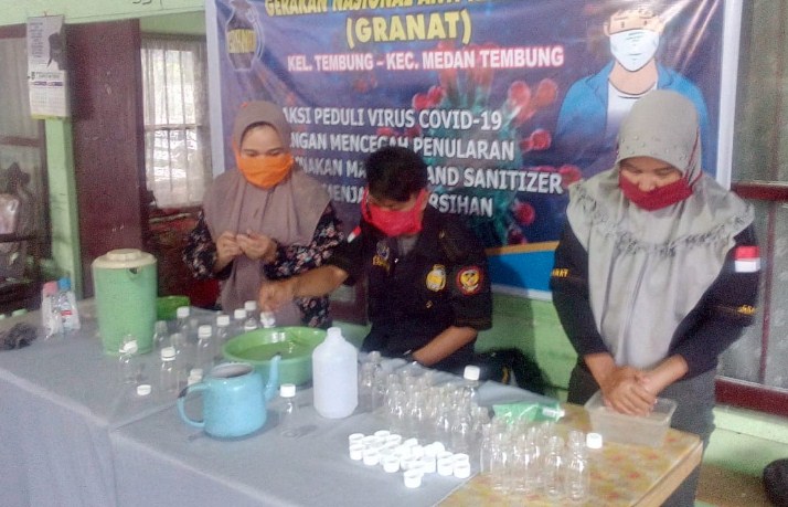  Granat Ranting Tembung Gelar Pelatihan Pembuatan Hand Sanitizer