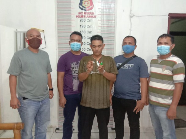 Polsek Kuala Tangkap Pengedar Sabu Asal Medan