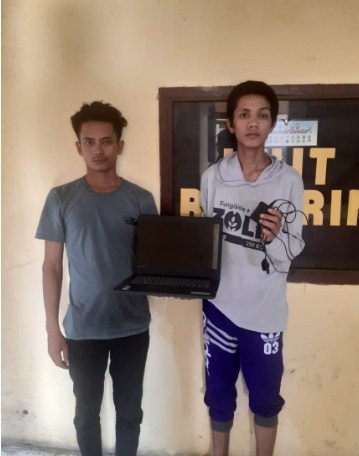  Kurang Dari 24 Jam, Dua Maling Laptop Diringkus Tekab Polsek Tanjung Beringin