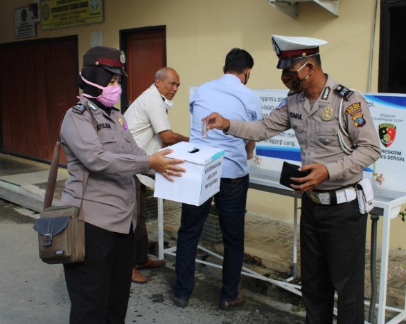  Bantu Masyarakat Terdampak Covid-19, Polres Sergai Galang Dana Sukarela