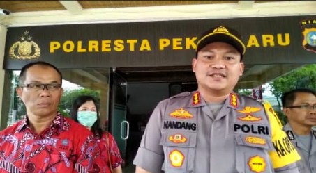  Polresta Pekanbaru Terima Bantuan Alat Pencegahan Covid-19 dari PSMTI