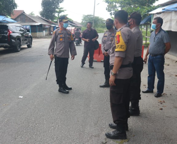 Polres Sergai Tutup Akses Jalan ke Lokasi Objek Wisata