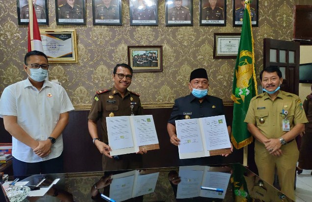 Bupati Langkat Sampaikan LKPJ 2019 dan Tandatangani Kerjasama Dengan Kejari