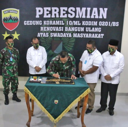  Pangdam I/BB Resmikan Kantor Koramil 10/ML