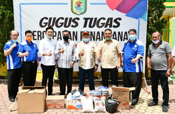  Posko Gugus Tugas Covid-19 Sergai Terima Bantuan Apindo Sumatera Utara