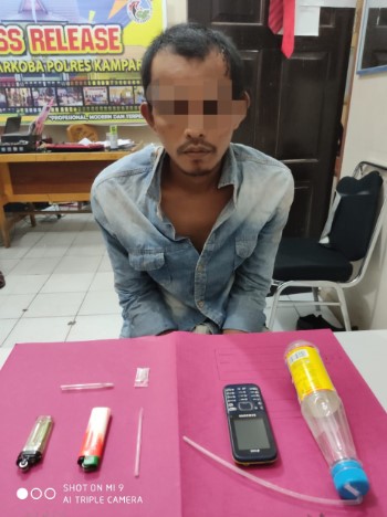 Tim Opsnal Resnarkoba Polres Kampar Tangkap Dua Pengedar Sabu