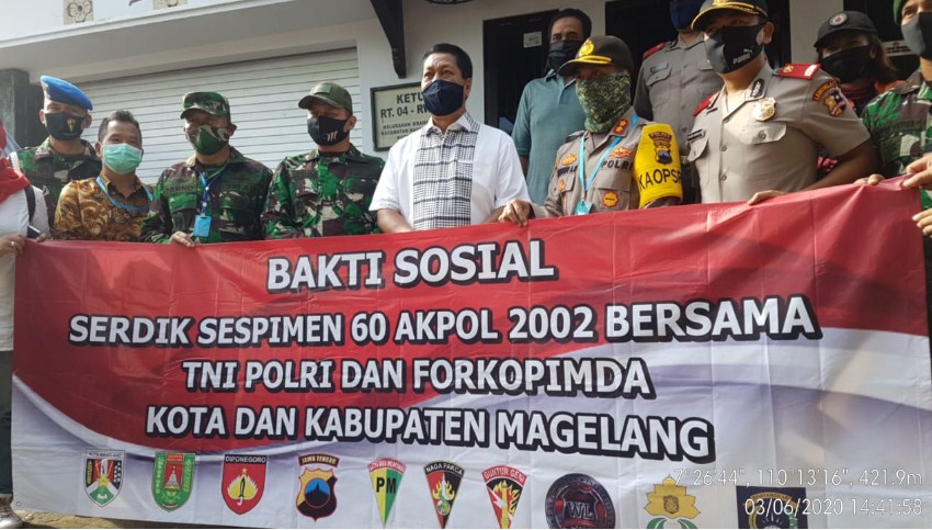  Serdik Sespimen Polri Angkatan ke-60 Alumni Akpol 2002 Gelar Bakti Sosial di Magelang Kota