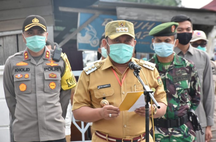 Bupati Kampar Pimpin Apel Siaga Kedisiplinan Penerapan New Normal