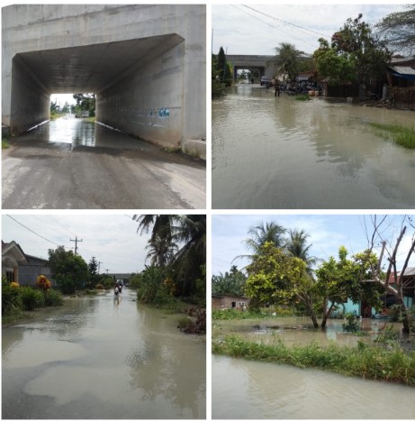  20 Rumah dan 175 Sawah Terendam, Warga Desa Bakaran Batu Tuding Jalan Tol Sebabkan Banjir