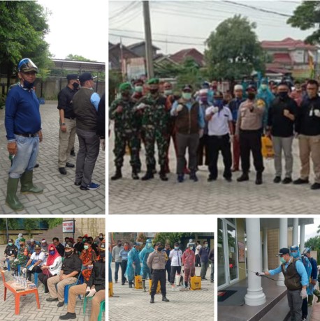  Kelurahan Tuahmadani Gelar Penyemprotan Disinfektan Masal