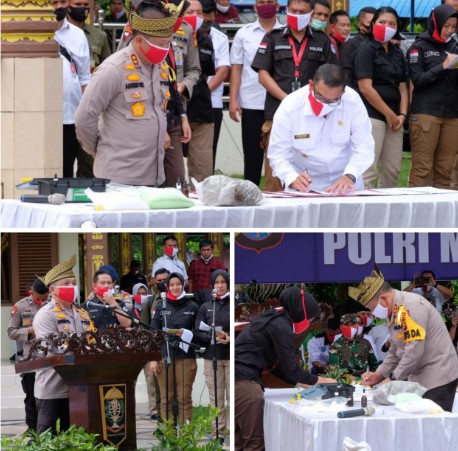  Musnahkan Barang Bukti Dikantor LAM, Kapolda Riau Ajak Semua Pihak Berantas Narkoba