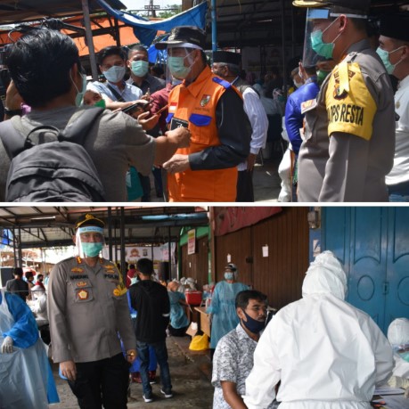  Kapolresta Pekanbaru Bersama Team Terpadu Gugus Tugas Kota Pekanbaru Laksanakan Rapid Test