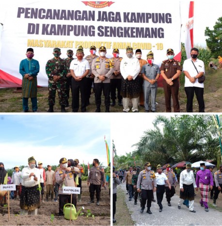  Optimalkan Ketahanan Masyarakat Ditengah Pandemi Covid-19, Polda Riau Lounching Program “Jaga Kampung”