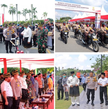  Dipusatkan Di Siak, Polda Riau Gelar Bakti Sosial Serentak Sambut Hari Bhayangkara Ke 74