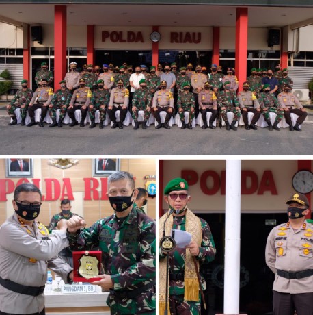  Nostalgia Pangdam I/BB Putra Seorang Prajurit Brimob Berkunjung Ke Polda Riau