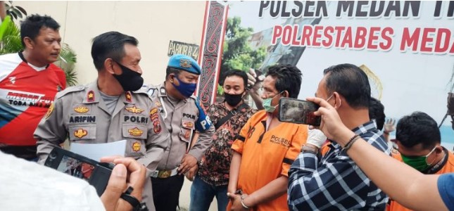  Petugas Hampir Ditusuk Garpu, Polsekta Medan Timur Tembak 3 Pengguna Narkoba