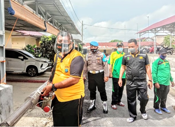  Antisipasi DBD, Polres Batubara Rutin Fogging Mapolres