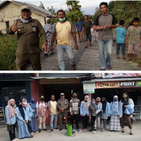  Putus Mata Rantai Covid-19, Lurah Simpang Baru Kembali Lakukan Penyemprotan Disinfektan