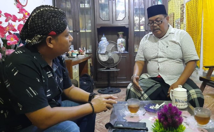  Pastikan Situasi Kamtibmas Kondusif, Ps Kanit Percut Sei Tuan Sambangi Kepala Dusun Desa Sei Rotan