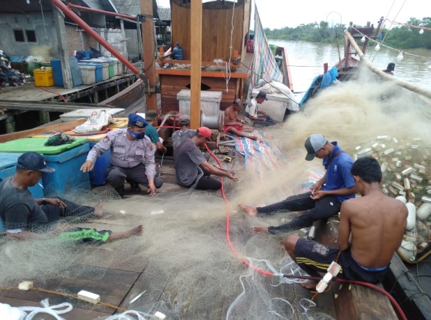  Sat Polair Polres Sergai Ajak Nelayan Terapkan AKB