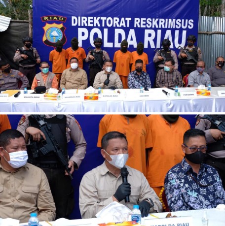  Polda Riau Bongkar Sindikat Penyulingan Minyak Illegal Di Dumai, 4 Orang Diringkus, 1 DPO