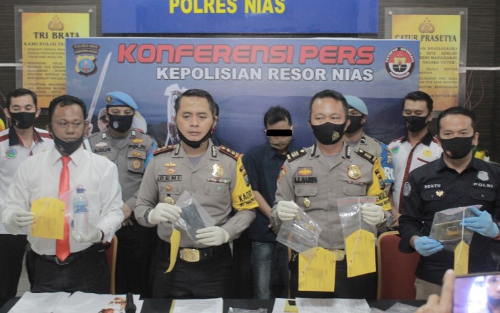  Polres Nias Tangkap 2 Bandar Sabu