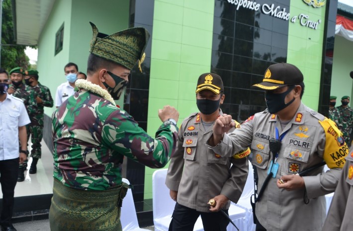  Kapolres Serdang Bedagai Hadiri Kunker Danrem 022/PT di Kodim 0204/DS