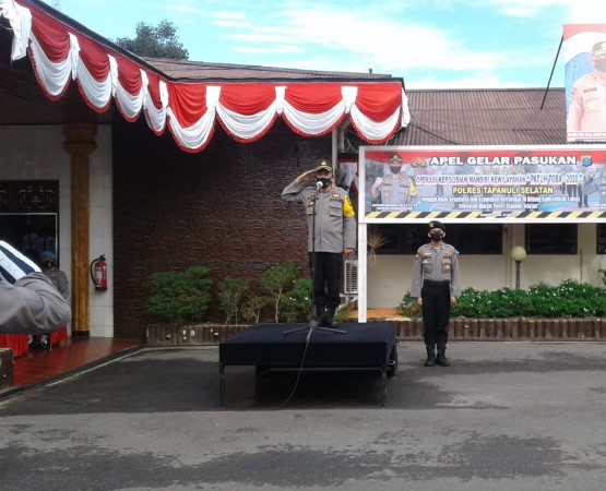  Polres Tapanuli Selatan Tekankan 3 Prioritas Pelanggaran di Operasi Kepolisian Mandiri Kewilayahan “Patuh Toba” Tahun 2020