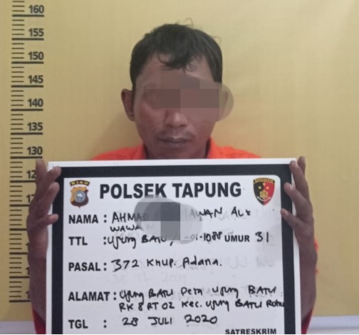  Polsek Tapung Kampar Tangkap Pelaku Penggelapan Sepeda Motor