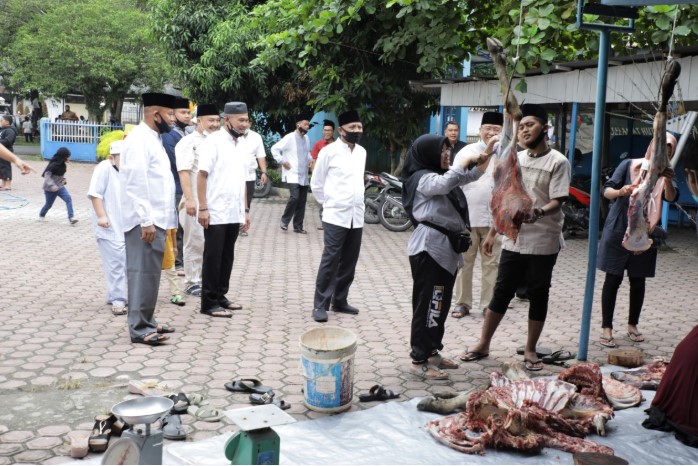  Rayakan Idul Adha dan Cegah Covid-19, Pemkab Asahan Laksanakan Penyembelihan Hewan Qurban di Setiap Kantor Dinas