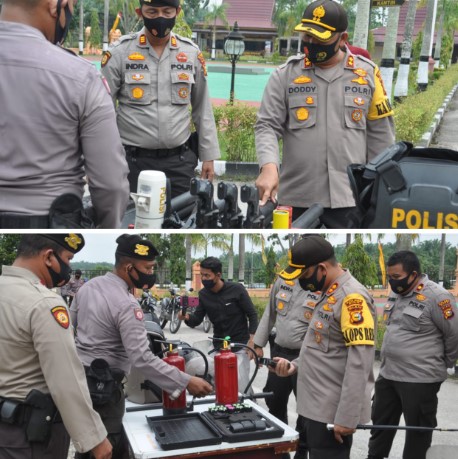  Gelar MatLog dan Randis, Polres Siak Siap Amankan Pilkada