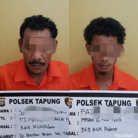  2 Pelaku Curanmor Diringkus Polsek Tapung Saat Jual Motor Curian