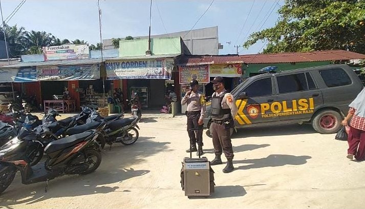  Jajaran Polres Kampar Terus Gencarkan Himbauan Penerapan Protokol Kesehatan