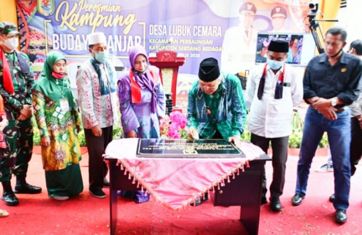  Bupati Sergai dan Walikota Banjarmasin Resmikan Kampung Budaya Banjar