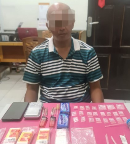  Kantongi 23 Paket Shabu, Warga Kampar Kiri Hilir Ditangkap Resnarkoba Polres Kampar