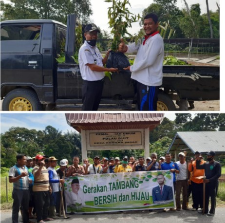  Gerakan Tambang Bersih dan Hijau, Camat dan Masyarakat Lakukan Penanaman Pohon