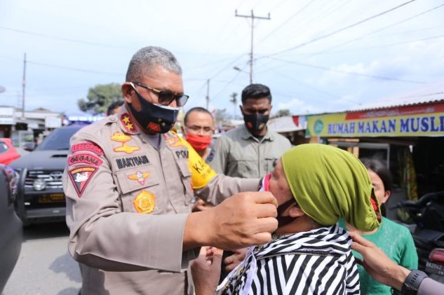  Kapolda Sumut Imbau Masyarakat Tidak Masuk Zona Merah Gunung Sinabung