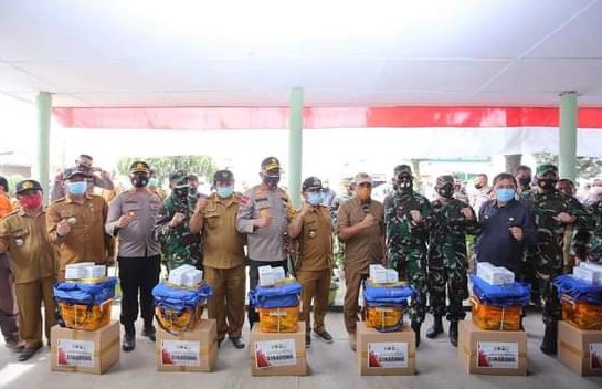 Forkopimda Sambut Kedatangan Gubsu, Pangdam dan Kapoldasu di Posko Gunung Sinabung