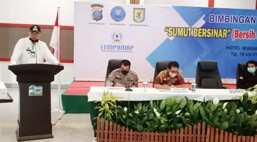  Pemkab Sergai Bersama BNN dan Poldasu Gelar Bimtek Sumut Bersinar